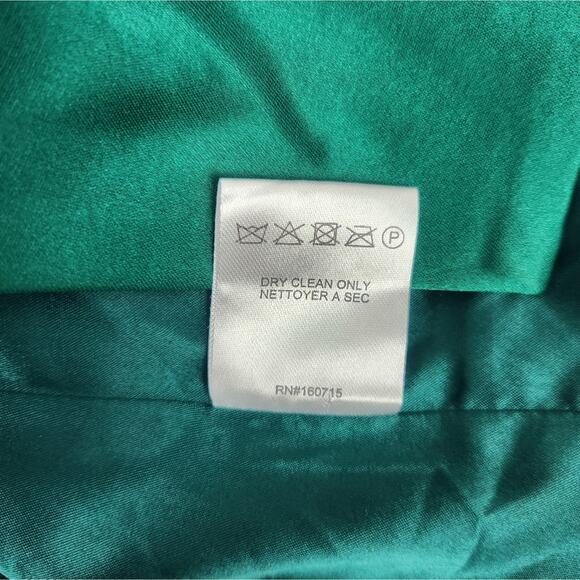 Retrofete Saige Double Breasted Blazer in Emerald Green Size Small NWT Satin - Picture 10 of 11
